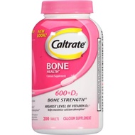 Caltrate 600+D3 อาหารเสริมแคลเซียมเสริมความแข็งแรงของกระดูก 200 เม็ด 200 tablets Bone Strength Health Calcium 600+ Vitamin D3