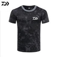 9 Colour DAIWA Fishing T-Shirt Short Sleeve Camouflage Fishing Clothing Outdoor Sport Breathable Quick Dry