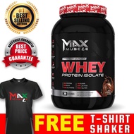 Muscle Max Halal Whey Protein Isolate Premium Quality 30g Protein, 39 Serving Top Rated Flavors