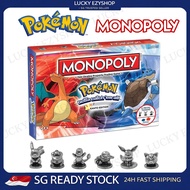 SG Monopoly Pokemon Board Game Kanto Edition Family Party Game Classic Fun Game Night