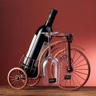 TANQ 1Pcs Cup Organizer Wine Rack Carriage Bike Table Decor Wine Glass Holder Creative Hanging Wine Bottle Display