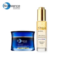BIO ESSENCE Bio-VLift Face Lifting Cream 45g + Bio-Gold 24K Gold Skin Elixir 30g