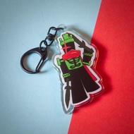1x1x1x1 Acrylic Keychain – Forsaken Character Pendant with Black Metal Clip for Bag & Car Decor – Fa