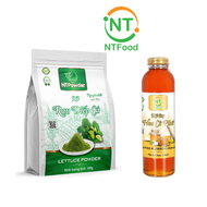 Combo Bột Rau Diếp Cá sấy lạnh nguyên chất NTPOWDER 100gr và Mật Ong hoa cafe NTFOOD 330ml - Nhất Tí