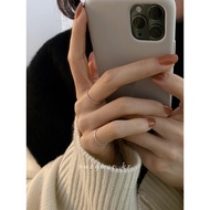 ring men ring woman Suzyacc kr Sterling Silver Niche Design Couple Plain Circle