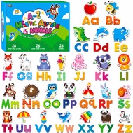 78 Magnetic Alphabet, 26 Uppercase Letters, 26 Lowercase Letters and 26 Object Patterns, Adorable An