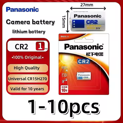 Panasonic CR2 CR15H270 CR15266 DLCR2 3V Lithium Battery For LED Flashlight Digital Camera Doorbells 