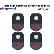 [playground] 4Pcs For Bambu AMS Guard Ceramic Inlet Ring Protector 3d Printer Parts For Bambu A1/P1/
