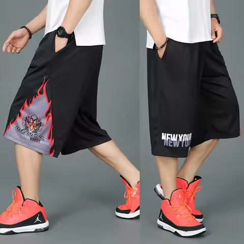 5XL 6XL 7X;New Arrival Fashion Large Shorts for Basketball Men's Loose Breathable Beach Shorts Size 
