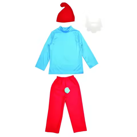 | Dwarf 3-10 Years Child Halloween Kids Blue Elf Costume Fancy Dress SPL'