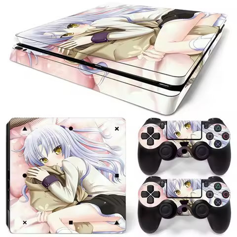 FOR PS4 Slim Skin Sticker For PS4 SLIM Console and 2 Controllers PS4 Slim Skins Sticker Decal Vinyl
