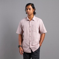M.Gee Kemeja Casual Lengan Pendek Pria Mgee Original ALTO C115 Red
