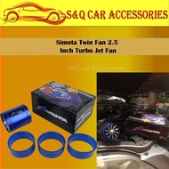 Simota Twin Fan 2.5 Inch Turbo Jet Fan
