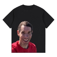 T-Shirt Selfie Alex Honnold Mendaki Taipei 101 Cetakan Grafik T-Shirt Lelaki dan Wanita Oversized Y2