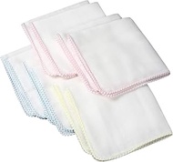 Isamu Shokai 100% Cotton, Made in Japan, Gauze Handkerchief, Plain, 11.4 x 11.4 inches (29 x 29 cm),