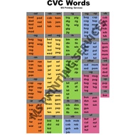 Laminated Chart (CVC words)