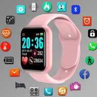 Smartwatch olahraga สายรัดข้อมืออัจฉริยะ Y68สายรัดข้อมือฟิตเนสอัตราการเต้นของหัวใจบลูทูธกันน้ำผู้ชายสมาร์ทวอท์ช D20สำหรับ iOS Android