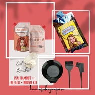 HOT ITEMS INAI RAMBUT ORGANIC/BLEACH RAMBUT/BRUSH KIT