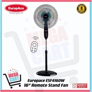 EuropAce 16” Remote Stand Fan with Timer ESF 4160W | ESF4160W (8 Years Motor | 2 Years Electrical Parts Warranty)