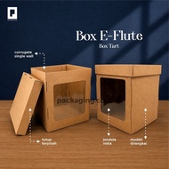 Eflute/ Cardboard Box High/ Cake Box High Tart Box Tart Cake Box