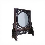 hardwood Wood Mirror Frame artisanal Rosewood Display Stand Decorative Accent Mirror for Living Room