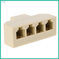 CRE Phone Line Splitter Phone Jack Splitter RJ11 Phone Cord Splitter Telephone Line Splitter RJ11 6P