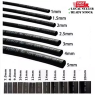 1meter Heat Shrink Tube/Sleeving (BLACK) - 1mm to 20mm