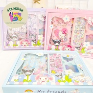 paket buku jurnal stiker mewah sanrio 7 in 1 TZLH-S001 termurah COD Alat-alat sekolah aesthetic