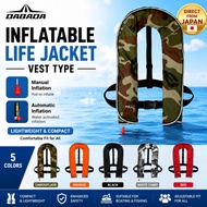 DABADA Inflatable Life Jacket Vest Type - Manual / Automatic Inflation [Direct from Japan]
