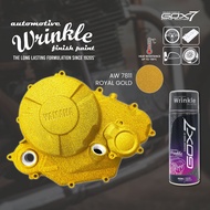 Gox7 Wrinkle Finish Paint-Royal Gold -Wrinkle Paint-Motor Engine Casing -Cat Menggerutu-TAHAN PANAS-