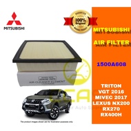 Mitsubishi Engine Air Filter - Triton 2.4 VGT 2016 Mivec 2017 Lexus NX200 RX270 RX400H - 1500A608