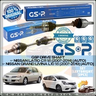Nissan Latio C11 1.6 / Grand Livina L10 1.6 ( AUTO ) 100% ORIGINAL GSP DRIVE SHAFT ( LEFT & RIGHT )