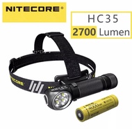 แท้100%พร้อมส่ง NITECORE HC35 2700 Lumens  4 x CREE XP-G3 S3 LEDs Next Generation 21700 L-shaped ไฟห