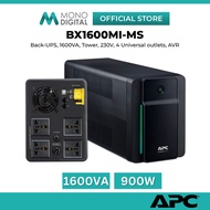 APC UPS BX1600MI-MS 1600VA, 230V BACK UPS AVR UNIVERSAL SOCKET WITH BATTERY BACKUP * UNINTERRUPTIBLE