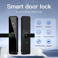 Intelligent Space WIFI Remote Digital Smart Door Locks Digital Lock Fingerprint with Doorbell Door Wood Lock for Bedroom