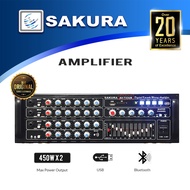 Sakura AV-733UB Stereo Mixing Bluetooth Amplifier (VPROMO-OS)
