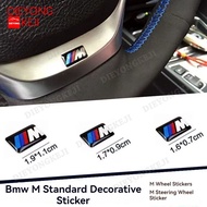 [Ready Stock] BMW Msport Sticker Steering Wheel Sport Rim Aluminium for BMW G20 F30 E60 E46 E61 E90 