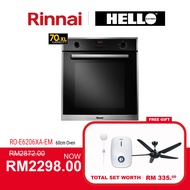 Rinnai 60cm Oven 70 Liter Built In Oven RO-E6206XA-EM