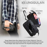 NEVEREND – Tas Tangan Waterproof / Hand Bag Multifungsi Bisa Tas Selempang Pria Wanita / Cluth Bag /