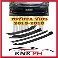 TOYOTA VIOS 2013-2018 GEN3 Black Car Front Bumper Lip Double Chin Splitter Diffuser Body Kit