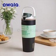 TERMOS Owala FreeSip Sway Navy blue 30oz (887ml) Insulated Stainless-Steel Water Bottle BIG ol' comf