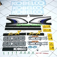 Stiker Kobelco SK200-8 Super X Sticker Alat Berat Excavator