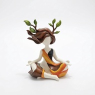 [szluzhen3gv] Meditation Deity Statue Mudra-Like Hands Meditation Pose Statue Textured