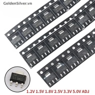 GoldenSilver SOT-223 70PCS Voltage Regulator Kit AMS1117 AMS1117-3.3V AMS1117-ADJ AMS1117-5.0V AMS11