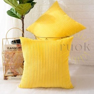 Ruok.id - BEAUTIFUL SOFA CUSHION COVER MADE IN YELLOW CORDUROY ON SHOPEE (SIZE 30x30 35x35 40x40 45x