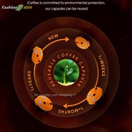 FAMY Reusable 60/180/200/220ml Refillable Coffee Capsules Pods For Bosch Coffee Machine Not Easy To 