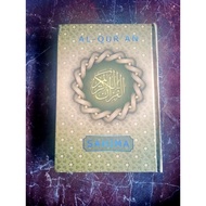 Medium Size Quran Quran Tilawah - Medium A5 Size Quran - Sahima Quran Cover Gold