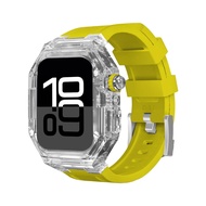 ชุดแต่งแบบโปร่งใสสำหรับนาฬิกา Apple 10 42มม. 46สายรัดข้อมือสายนาฬิกาเคสสำหรับ IWatch Series 10 42มม.