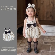 Korean Children's Clothing Baby One-Piece Romper 0-2 Years Old Baby Girl Full Month Hundred Days Wes