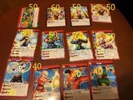 龍珠 miracle battle carddass (價錢見圖)